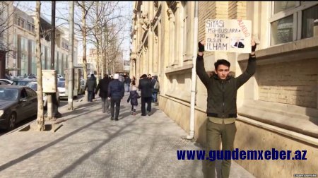 Bakıda təkbaşına aksiya keçirilib