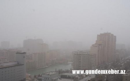 Bakıda güclü duman müşahidə olunur