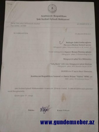 “Xalq Bank” ASC məcburi köçkünü intihara sürükləyir-FOTO VİDEO