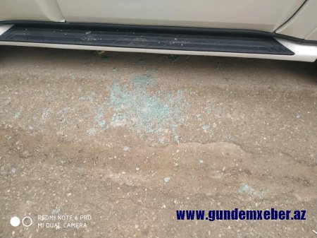 Baş redaktorun avtomobilindən oğurluq edilib - FOTOLAR