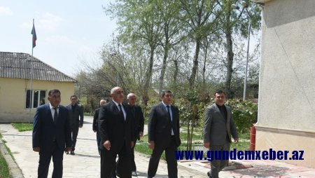 Ağstafa rayon İcra hakimiyyətinin başçısı Nizaməddin Quliyev Tatlı və Köhnəqışlaq kəndlərində oldu 