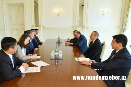 Prezident Çinin Xarici İşlər nazirini qəbul edib