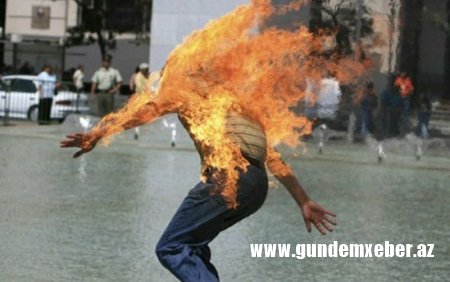 Gəncədə ŞOK: DGK-dan narazı sahibkar özünü yandırdı - SƏBƏB
