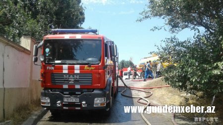Zığ şosesində baş verən yanğın söndürülüb - FOTO - YENİLƏNİB-4
