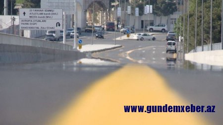 Bakıda yollarda sarı zolaq qadağası yenidən qüvvəyə minir