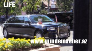 Putin Yerevan küçələrində öz “Aurusu”u ilə gəzdi