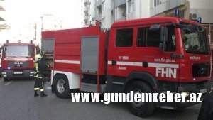 Bakıda yanğın, sakinlər təxliyə edildi