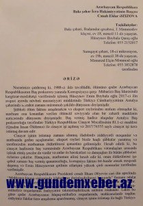 Öldürülən prokurorluq əməkdaşının ailəsi piket keçirəcək