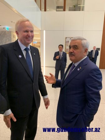 SOCAR prezidenti Əbu-Dabidə dünyanın aparıcı şirkətlərinin rəhbərləri ilə görüşlər keçirib