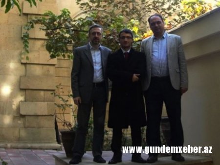 Erməni jurnalistlər Bakıda -Foto