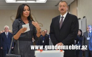 İlham Əliyev və Mehriban Əliyeva səs verdi