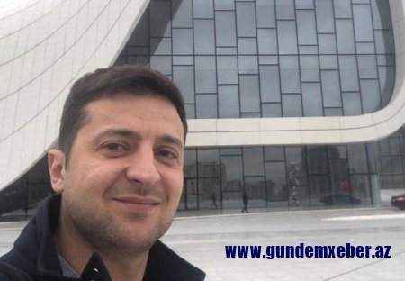 Zelenski Bakıdan görüntü paylaşdı - Foto