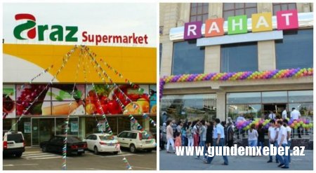 “Araz” və “Rahat” marketlərdə bir sıra qanun pozuntusu aşkarlanıb