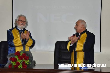 Hacettepe Universitetinin professoruna SDU-nun Fəxri doktoru diplomu təqdim olundu - FOTOLAR