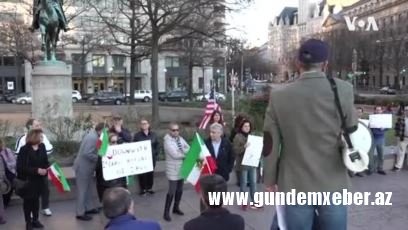 İranlı Amerikalılar həyatını itirənlərə yas tutur, Tehran hökümətinə etiraz edir