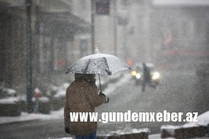 Bakıda sulu qar yağacaq, temperatur 0 dərəcəyə düşəcək