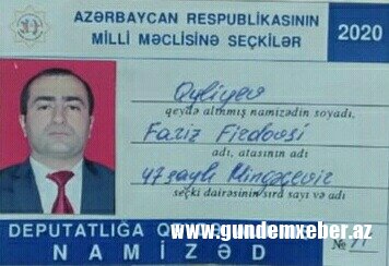 Deputatlığa namizəd Fariz Quliyev, prezident İlham Əliyevə "Parlament Seçkilərindən" şikayət etdi - Mətn