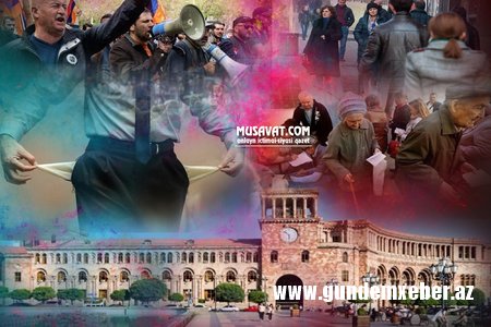 Ermənistanda “məxməri” inqilab şoku - əhali azalır, xarici borc artır...