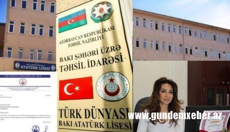 Bakı Atatürk liseyində müdhiş saxtakarlıq - FOTOFAKT