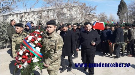 Gəncədə şəhidimizin dəfn mərasimi keçirilir - FOTO - VİDEO - YENİLƏNİR