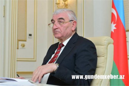 Məzahir Pənahov parlamentdə deputat vəsiqələrini təqdim edir