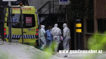 İspaniyada bir gündə koronavirusdan 500-ə yaxın insan öldü