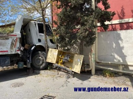 KAMAZLA TÖRƏDİLƏN QƏZA ZAMANI QAZ TƏSƏRRÜFATINA CİDDİ ZƏRƏR VURULDU