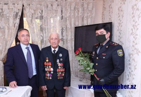 9 May Qələbə Günü ərəfəsində  daxili işlər orqanlarında xidmət etmiş Böyük Vətən müharibəsi iştirakçıları ilə görüş keçirilib