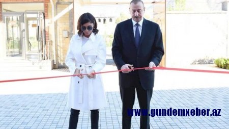 Prezident və xanımı Sumqayıtda açılışda