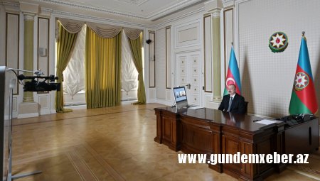 Prezidentlər arasında videokonfrans formatında görüş keçirilib (FOTO)