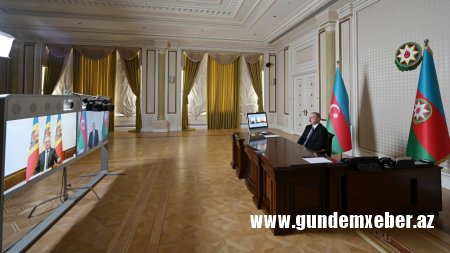 Prezidentlər arasında videokonfrans formatında görüş keçirilib (FOTO)