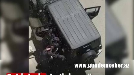 Bakıda polisin başına zibil atanlar saxlanıldı -VİDEO