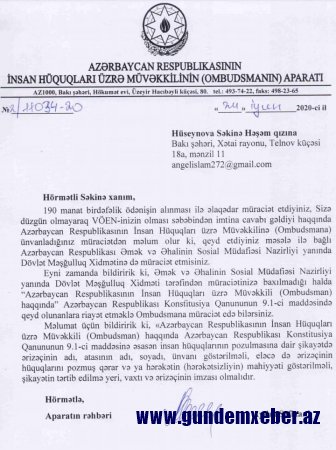 ƏƏSMN məmurları ehtiyacı olanlara ayrılan yardımları mənimsəyir 