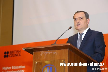 Ceyhun Bayramov XİN başçısı kimi ilk çıxışını etdi