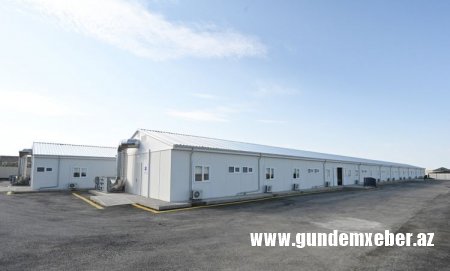 Qobustanda koronaviruslu xəstələr üçün modul tipli xəstəxananın açılışı olub FOTO