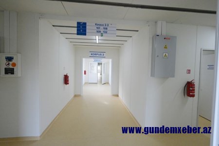 Qobustanda koronaviruslu xəstələr üçün modul tipli xəstəxananın açılışı olub FOTO