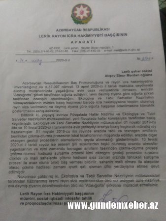 "AtaSığorta" sığorta ödənişini etməkdən boyun qaçırır? - GİLEY (FOTOLAR)