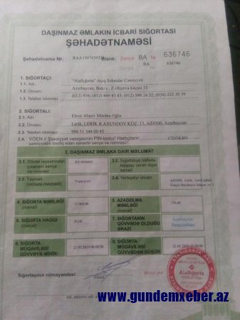 "AtaSığorta" sığorta ödənişini etməkdən boyun qaçırır? - GİLEY (FOTOLAR)