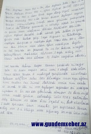 Beyləqanın başçısından nə istənildi? - Müraciət...