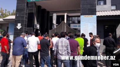 Qəzvində etiraz aksiyası keçirən işçilərdən ikisi həbs edilib