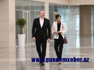 İlham Əliyev və Mehriban Əliyeva yaralı hərbçilərə baş çəkdi