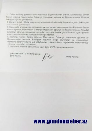 Şəkidə təhqiqatçının qərarı qarşıdurmanı “pik nöqtə”yə çatdırıb – FOTO/FAKT