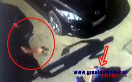 Biznesmenin erməni qatil tərəfindən güllələnmə anı - VİDEO