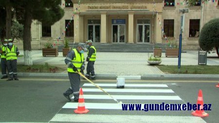 Sumqayıtda “Diqqət, uşaqlar!” adı altında məktəblərin ətrafında  yeni yol nişanları quraşdırılıb 