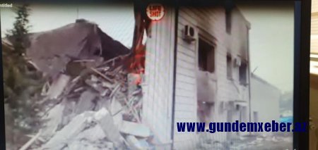 Ermənilərin Şuşada "andiçmə mərasimi" keçirdiyi bina darmadağın edildi - FOTO 
