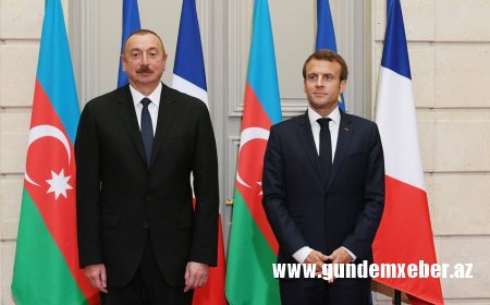 Makron Azərbaycan Prezidentinə zəng etdi