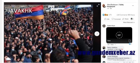 Paşinyan Gürcüstan ərazisinə iddia etdi (FOTO) 