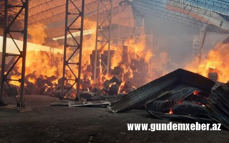 Ermənilər Tərtər pambıq zavodunu vurdu - YENİLƏNİB