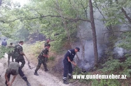 FHN: Daşkəsəndə ermənilərin törətdiyi yanğın söndürüldü