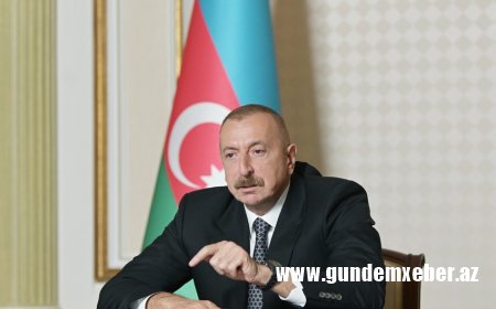 "Biz güclü ölkəyik və öz torpağımızda döyüşürük" - Prezident İlham Əliyev